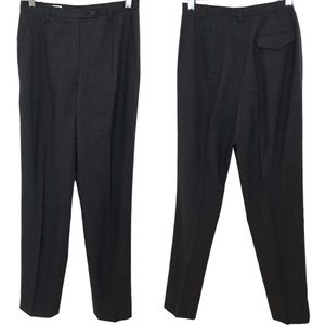Jil Sander Fleeced Wool Charcoal Grey Trouser Pants